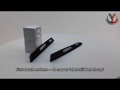 เสื้อผ้าใช้สายพัดพอลิเอสเตอร์ พิมพ์โลโก้ซิลิโคนสีขาว