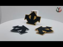 ป้ายเสื้อผ้าพิมพ์ลายทวิลล์ 1 มม. ล้างทำความสะอาดได้ โลโก้ซิลิโคนแบบกำหนดเอง