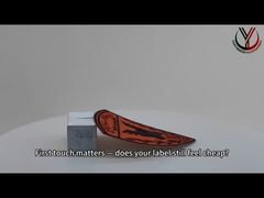 ป้ายเสื้อผ้าแบบมีตีนตุ๊กแกนูนแบบกำหนดเอง โลโก้ Tpu มันเงา / ด้าน