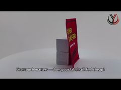 SGS ODM ป้ายพิมพ์ลายบนผ้าฝ้าย 100% พร้อมเทป Oeko Tex Standard 100