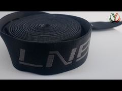 Introduce Wide Double Sided Logo Jacquard Elastic Band For Garments Custom 40mm For You