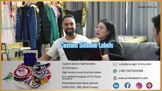 ป้ายห่วงแขวนซิลิโคนแบบกำหนดเองสำหรับเสื้อผ้า