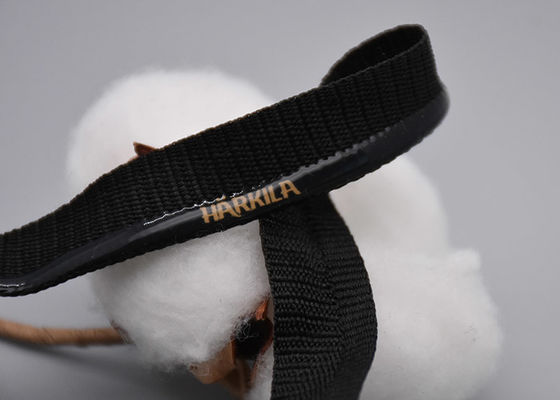 โพลีเอสเตอร์ที่กำหนดเอง 1.5 ซม. แถบยางยืดไม่ลื่นพร้อมซิลิโคนพิมพ์โลโก้