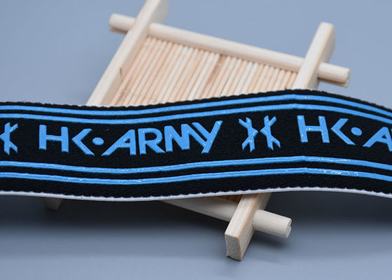 แถบยางยืดกันลื่นผ้าฝ้าย 40 มม. พร้อมพิมพ์โลโก้ซิลิโคน