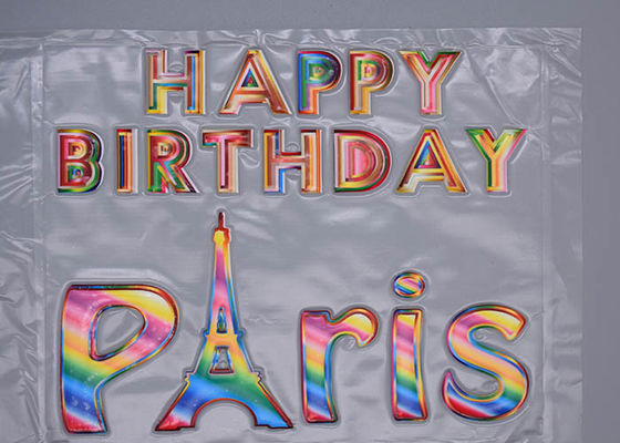 ฉลากการถ่ายเทความร้อนโลโก้สี Phantom Debossed สำหรับเสื้อผ้า