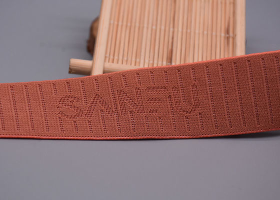 ยางยืด Jacquard รีไซเคิล 25 มม. พร้อมด้านเดียวสำหรับตัดเย็บเสื้อผ้า