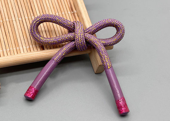 การตัด การพิมพ์โลโก้ สายดึงยืดหยุ่นที่มีปลายซิลิโคน โดยเทคนิคการพิมพ์