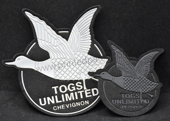 Debossed 300psi 3M ป้ายสะท้อนแสงเหล็กบนแพทช์สำหรับกางเกงยีนส์