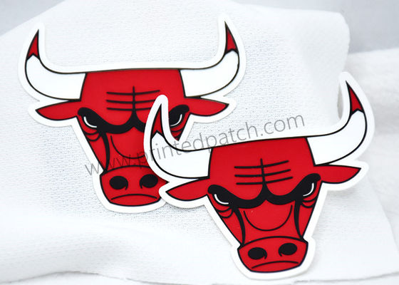 ฉลากการถ่ายเทความร้อน TPU ที่สมจริง Animal 2D 3D Bull Head Pattern