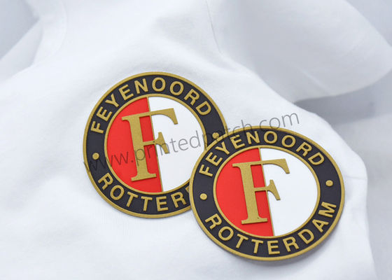 SGS Embossed Silkscreen Patches ป้ายเสื้อผ้า TPU สำหรับชุดกีฬา
